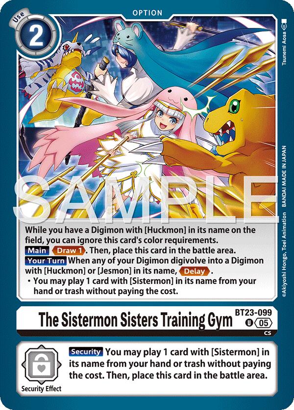 The Sistermon Sisters Training Gym [BT23-099] [Hackers' Slumber] | Shuffle n Cut Hobbies & Games
