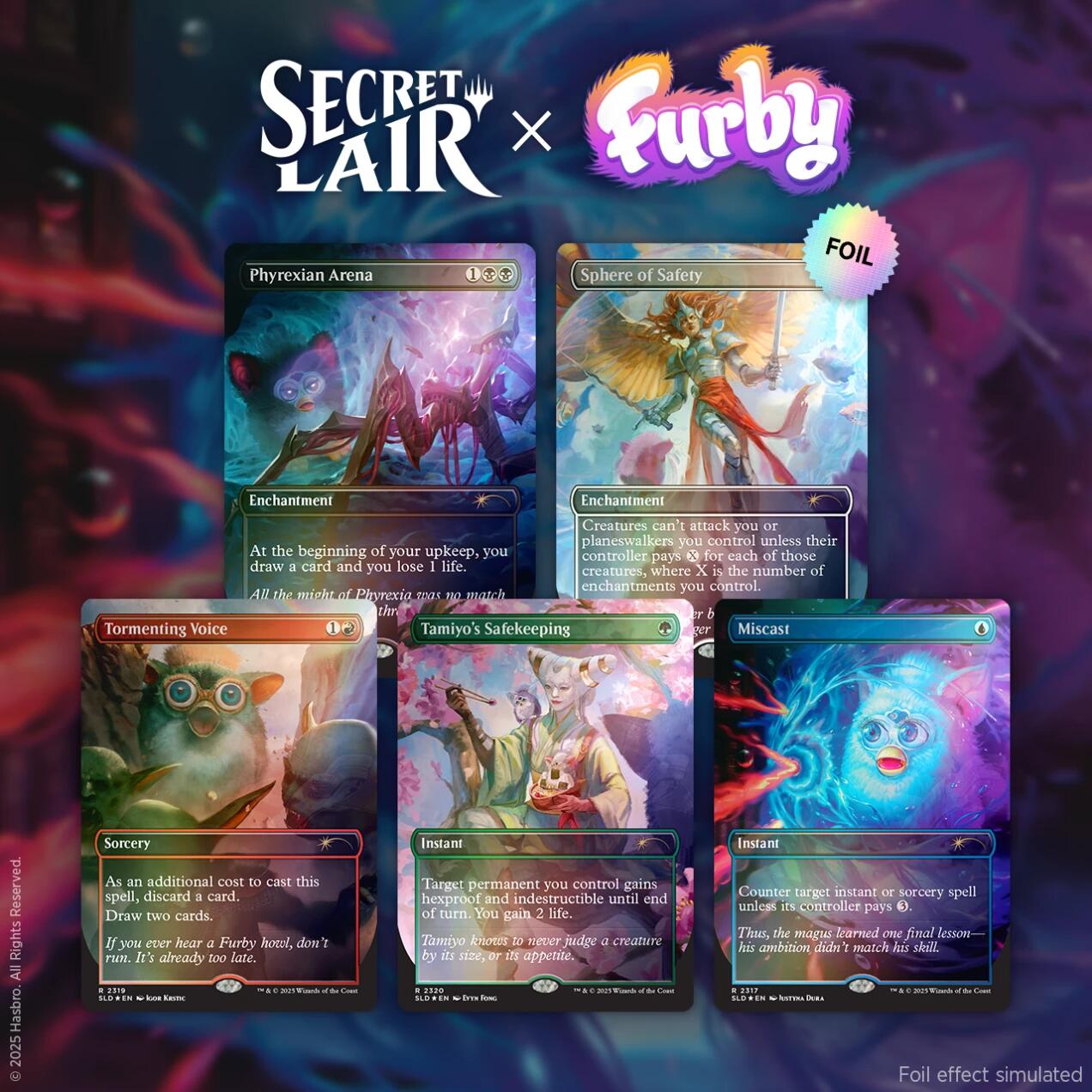 Secret Lair: Drop Series - Secret Lair x Furby: The Gathering (Rainbow Foil Edition) | Shuffle n Cut Hobbies & Games