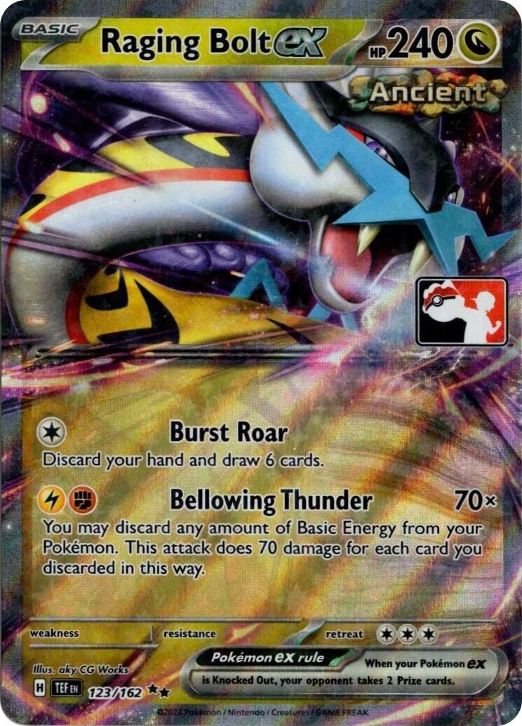 Raging Bolt ex (123/162) (Prize Pack Series 5) [Prize Pack Series Five] | Shuffle n Cut Hobbies & Games