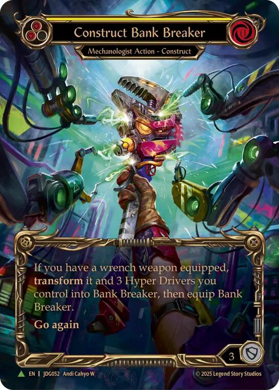 Construct Bank Breaker [JDG052] (Promo)  Cold Foil | Shuffle n Cut Hobbies & Games