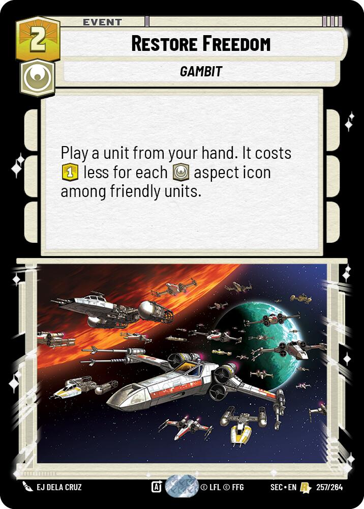 Restore Freedom (257/264) (257/264) [Secrets of Power] | Shuffle n Cut Hobbies & Games