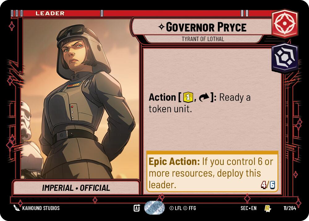 Governor Pryce - Tyrant of Lothal (11/264) (11/264) [Secrets of Power] | Shuffle n Cut Hobbies & Games