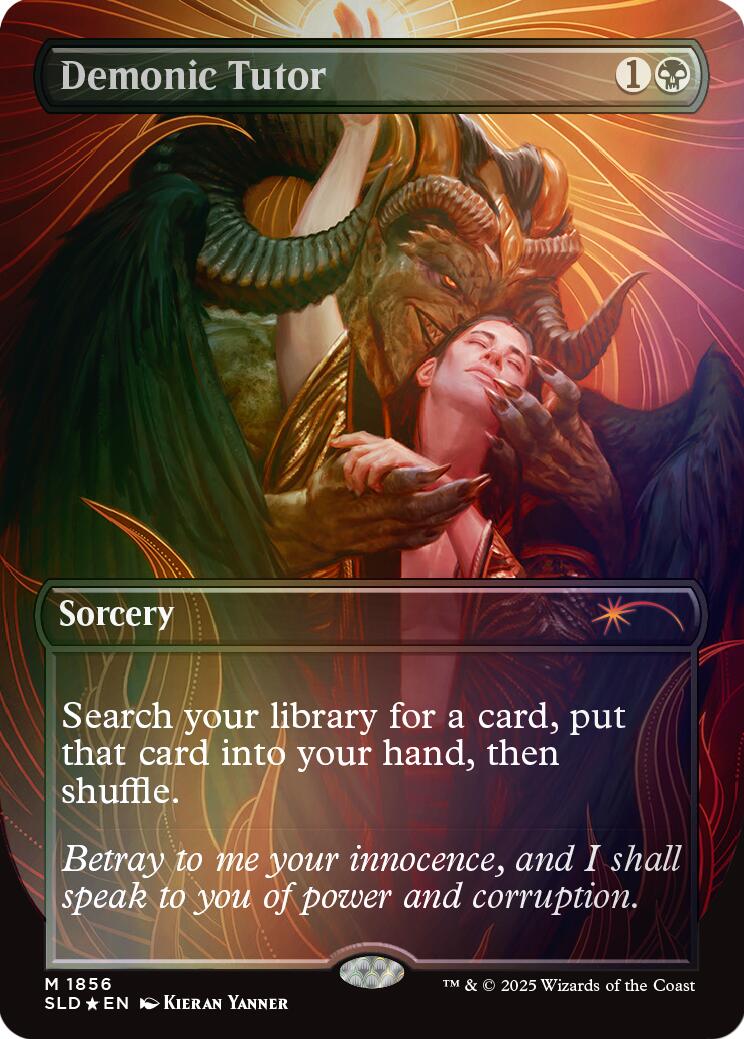 Demonic Tutor (Rainbow Foil) [Secret Lair Drop Series] | Shuffle n Cut Hobbies & Games