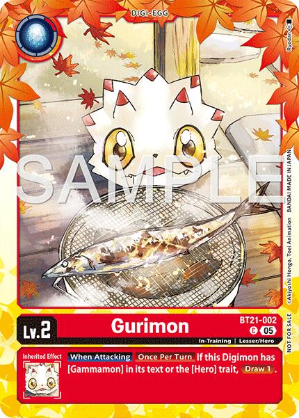 Gurimon [BT21-002] (Regulation Battle Vol.3 Participant) [World Convergence] | Shuffle n Cut Hobbies & Games