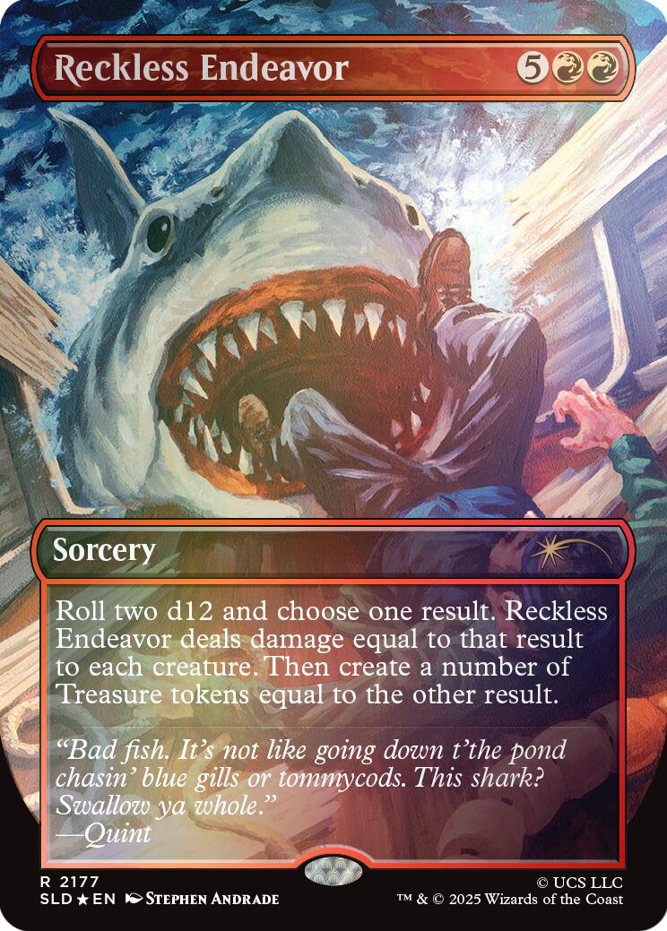Reckless Endeavor (Rainbow Foil) [Secret Lair Drop Series] | Shuffle n Cut Hobbies & Games