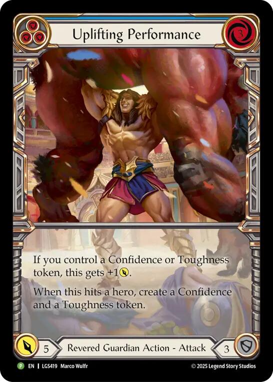 Uplifting Performance [LGS419] (Promo)  Cold Foil | Shuffle n Cut Hobbies & Games