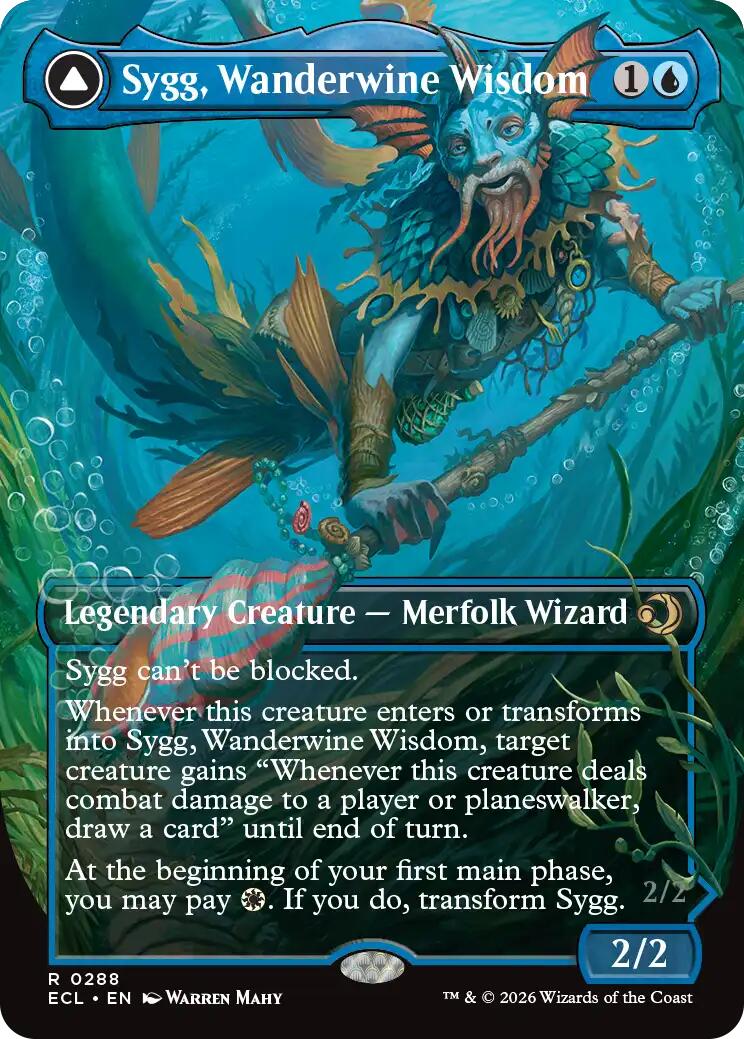 Sygg, Wanderwine Wisdom (Borderless) [Lorwyn Eclipsed] | Shuffle n Cut Hobbies & Games