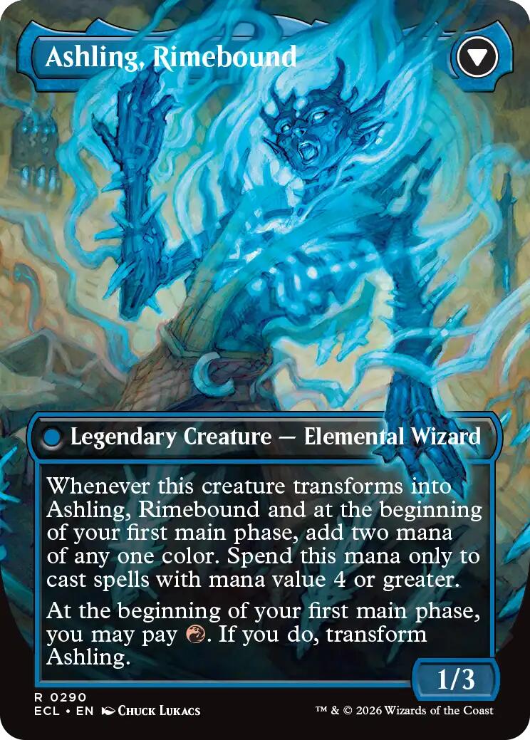 Ashling, Rekindled (Borderless) [Lorwyn Eclipsed] | Shuffle n Cut Hobbies & Games