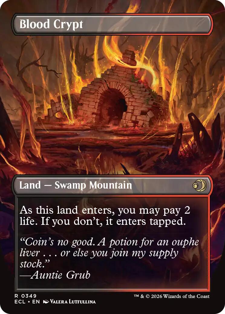 Blood Crypt (Borderless) [Lorwyn Eclipsed] | Shuffle n Cut Hobbies & Games