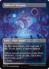 Hallowed Fountain (Borderless) [Lorwyn Eclipsed] | Shuffle n Cut Hobbies & Games