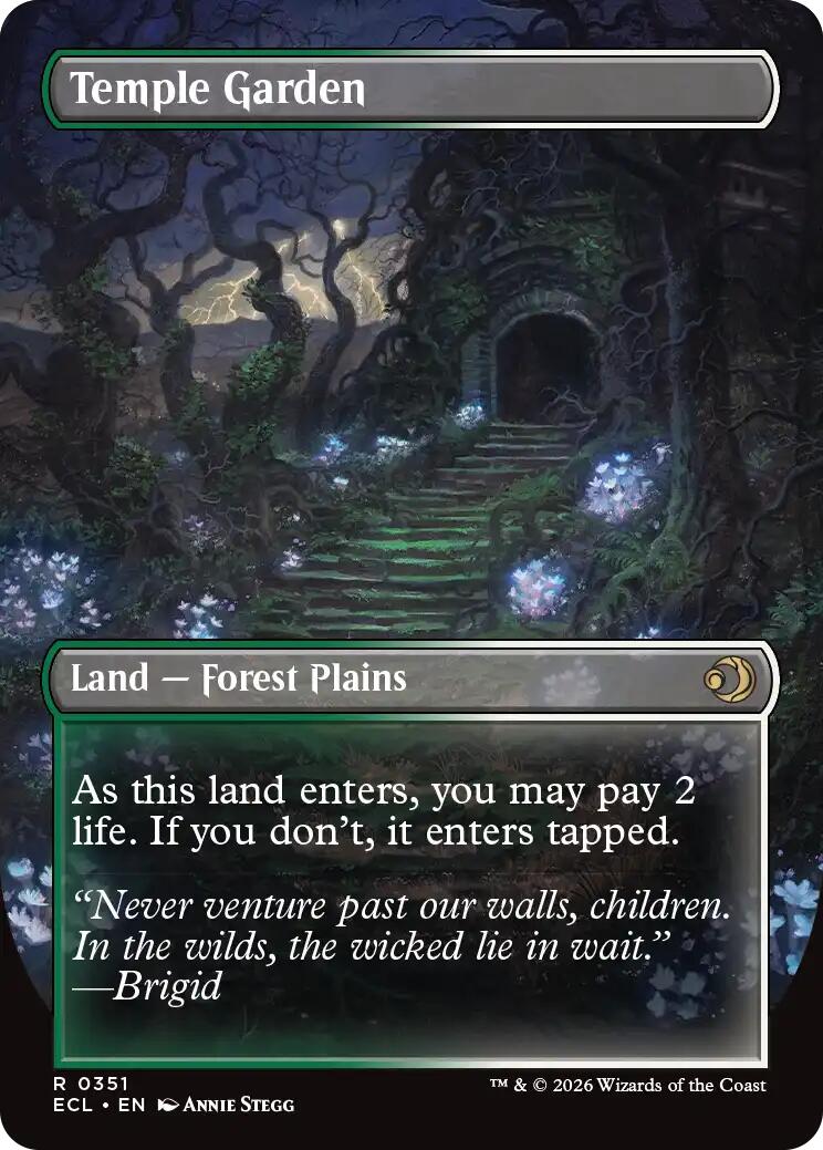 Temple Garden (Borderless) [Lorwyn Eclipsed] | Shuffle n Cut Hobbies & Games