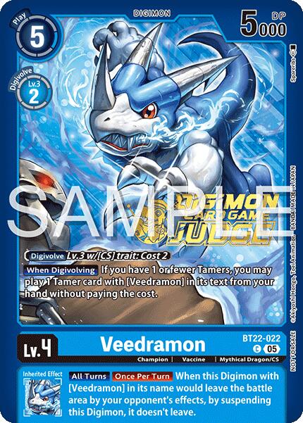 Veedramon [BT22-022] (Judge Pack 2025 Wave 2) [Cyber Eden] | Shuffle n Cut Hobbies & Games