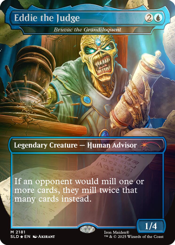 Eddie the Judge - Bruvac the Grandiloquent (Rainbow Foil) [Secret Lair Drop Series] | Shuffle n Cut Hobbies & Games