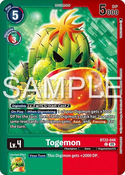 Togemon [BT22-048] (Judge Pack 2025 Wave 2) [Cyber Eden] | Shuffle n Cut Hobbies & Games