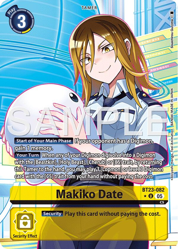 Makiko Date [BT23-082] (Alternate Art) [Hackers' Slumber] | Shuffle n Cut Hobbies & Games