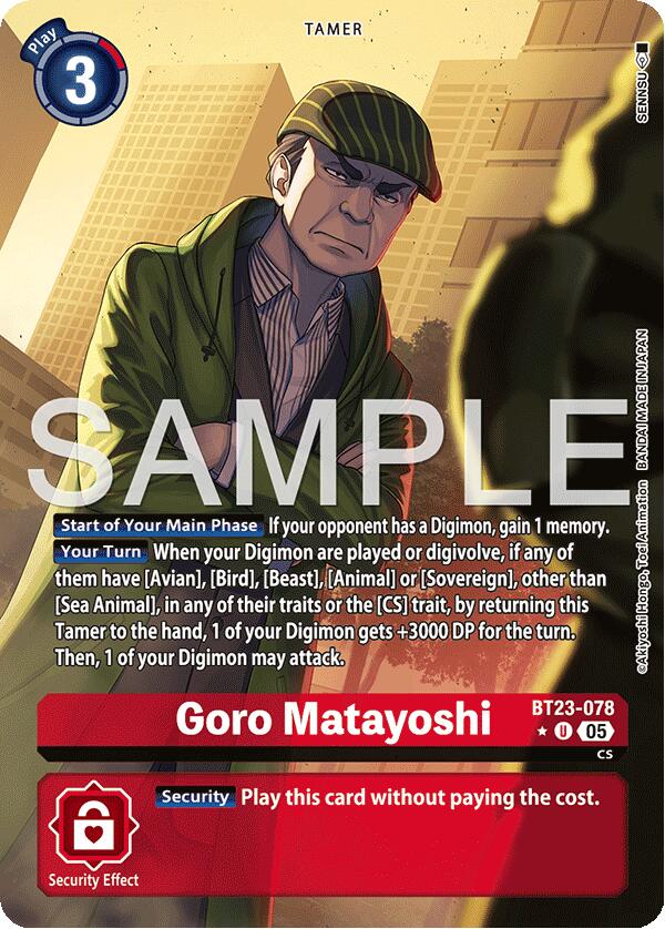 Goro Matayoshi [BT23-078] (Alternate Art) [Hackers' Slumber] | Shuffle n Cut Hobbies & Games