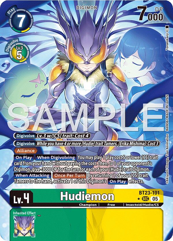 Hudiemon [BT23-101] (Alternate Art) [Hackers' Slumber] | Shuffle n Cut Hobbies & Games