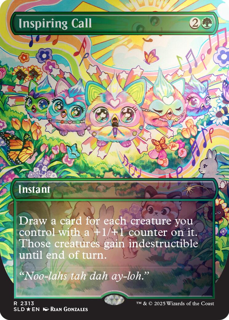 Inspiring Call (Rainbow Foil) [Secret Lair Drop Series] | Shuffle n Cut Hobbies & Games