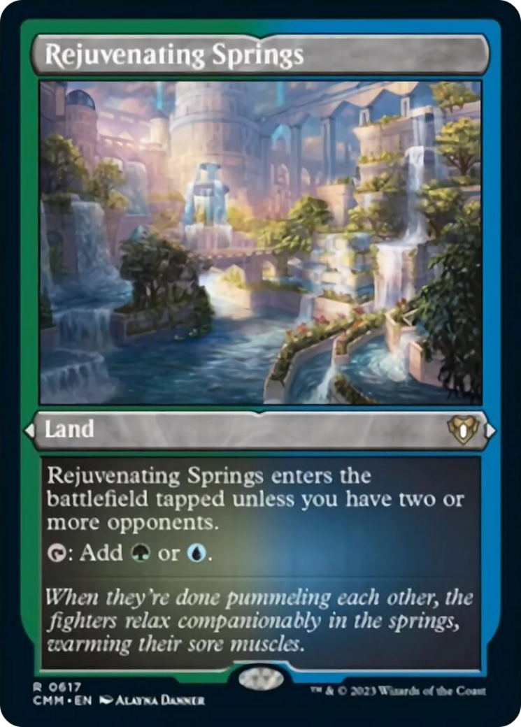 Rejuvenating Springs (Foil Etched) [Commander Masters] | Shuffle n Cut Hobbies & Games