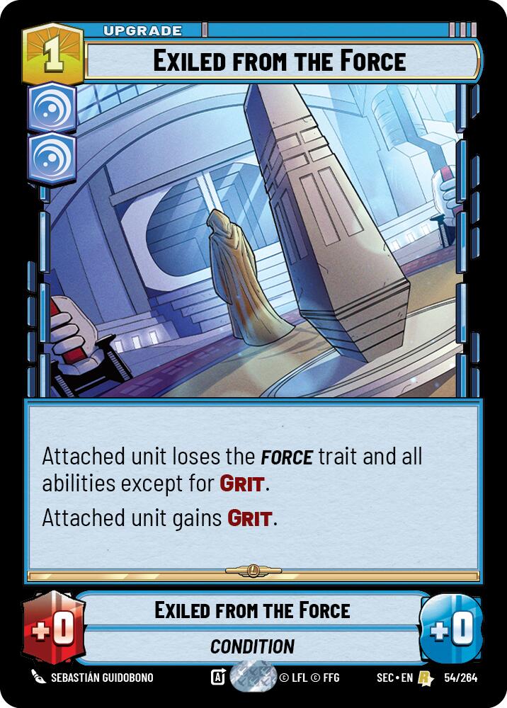 Exiled from the Force (54/264) (54/264) [Secrets of Power] | Shuffle n Cut Hobbies & Games