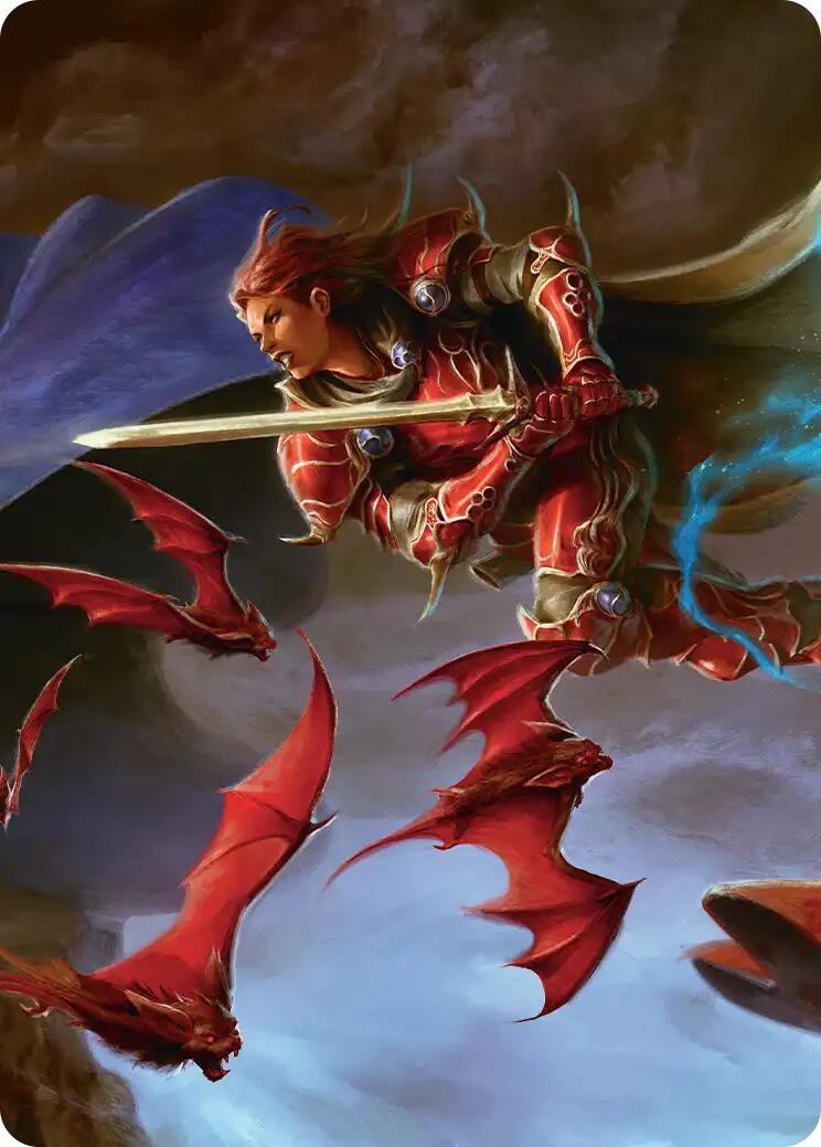 The Destined Warrior Scene Art Card [FINAL FANTASY Art Series] | Shuffle n Cut Hobbies & Games