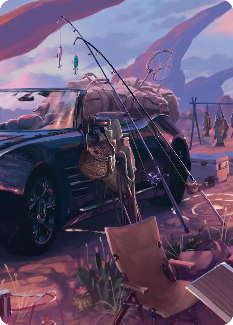 Fishing Gear Scene Art Card [FINAL FANTASY Art Series] | Shuffle n Cut Hobbies & Games