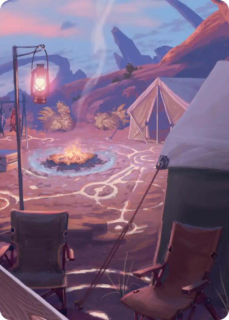 Chocobo Camp Scene Art Card [FINAL FANTASY Art Series] | Shuffle n Cut Hobbies & Games