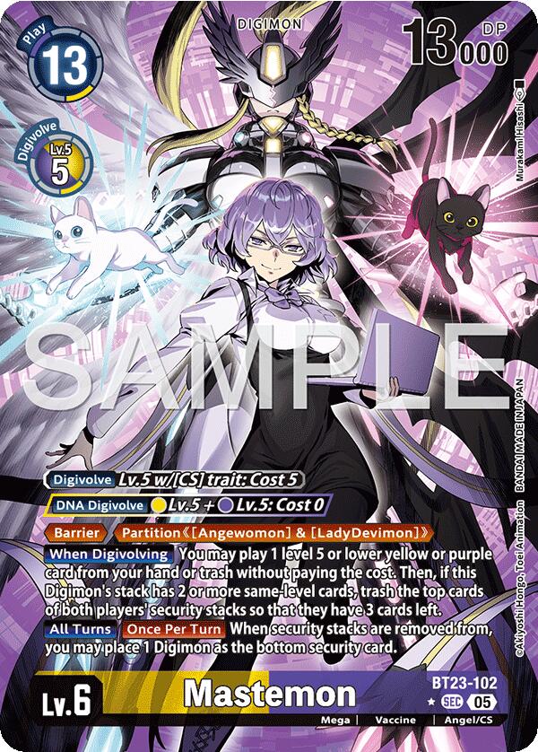 Mastemon [BT23-102] (Alternate Art) [Hackers' Slumber] | Shuffle n Cut Hobbies & Games