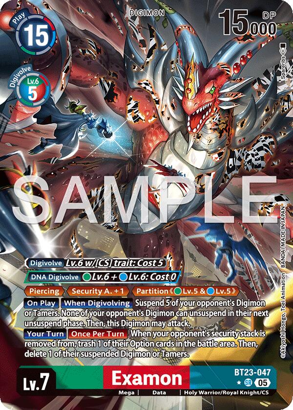 Examon [BT23-047SR] (Alternate Art) [Hackers' Slumber] | Shuffle n Cut Hobbies & Games