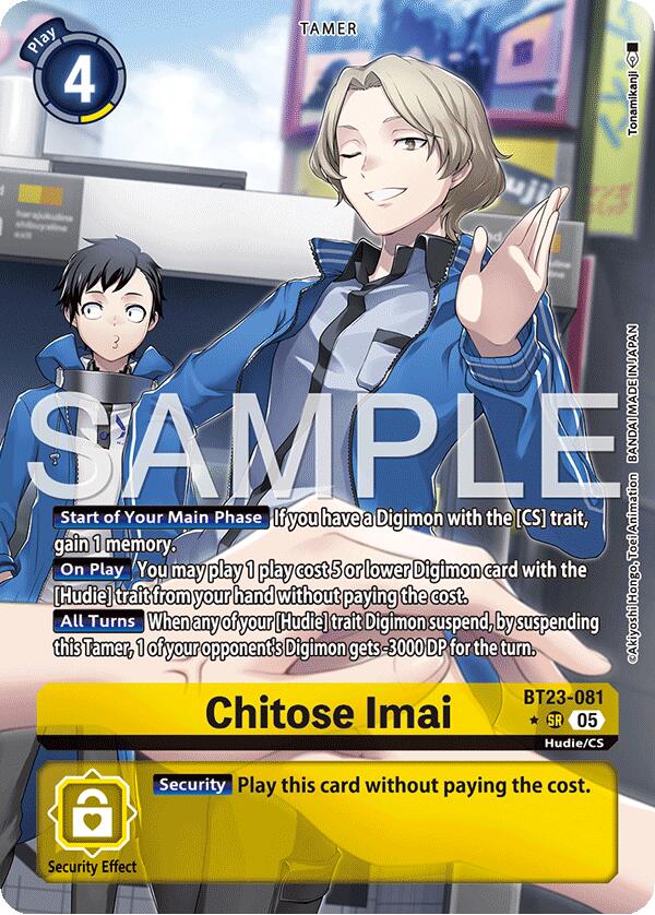 Chitose Imai [BT23-081] (Alternate Art) [Hackers' Slumber] | Shuffle n Cut Hobbies & Games