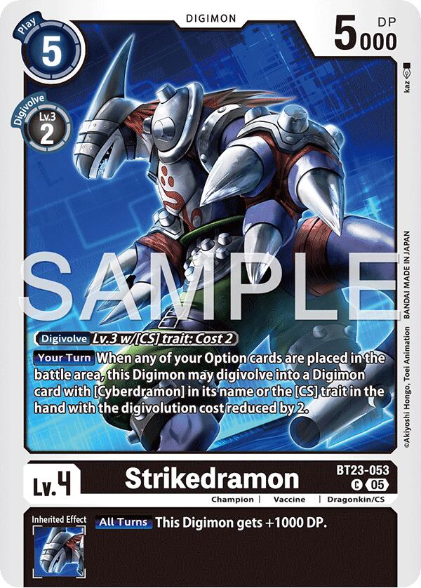 Strikedramon [BT23-053] [Hackers' Slumber] | Shuffle n Cut Hobbies & Games