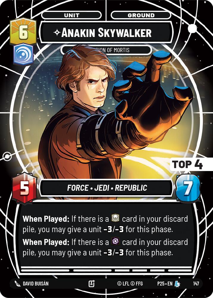 Anakin Skywalker - Champion of Mortis (Top 4) (149) (149) [Sector and Regional Promos: Season 1] | Shuffle n Cut Hobbies & Games