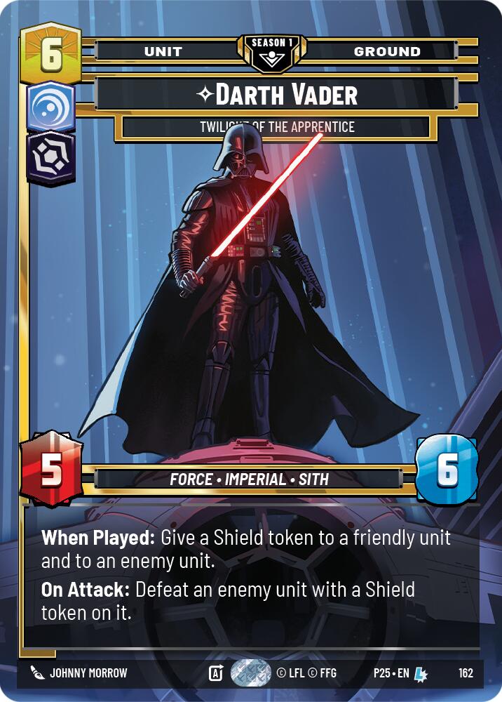 Darth Vader - Twilight of the Apprentice (162) (162) [Sector and Regional Promos: Season 1] | Shuffle n Cut Hobbies & Games