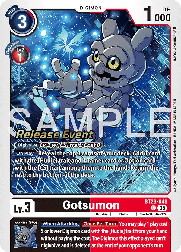 Gotsumon [BT23-048] [Hackers' Slumber Release Event Cards] | Shuffle n Cut Hobbies & Games