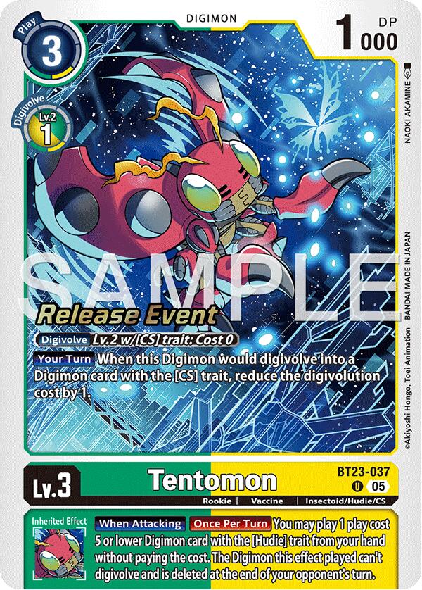 Tentomon [BT23-037] [Hackers' Slumber Release Event Cards] | Shuffle n Cut Hobbies & Games