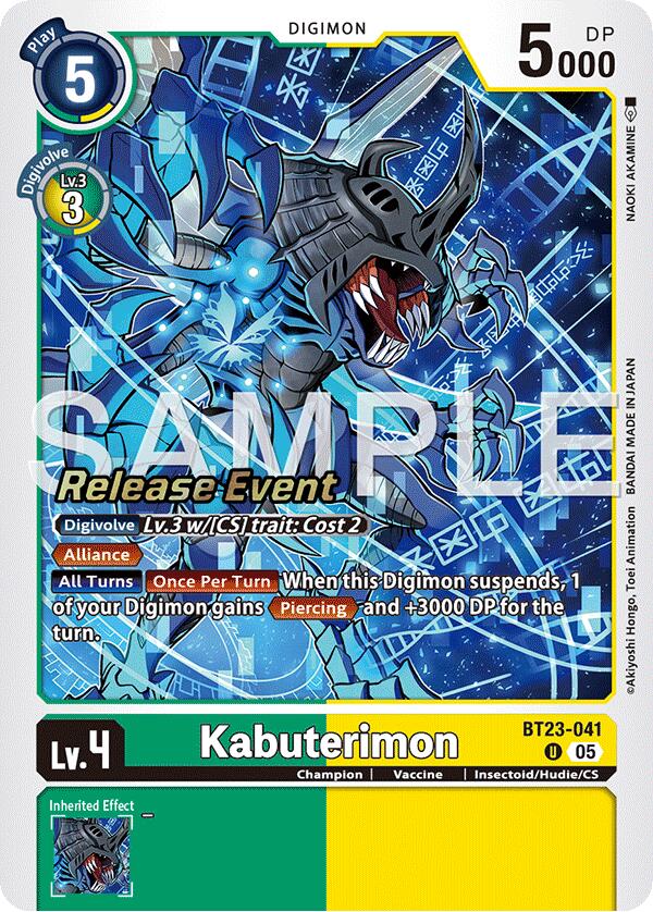 Kabuterimon [BT23-041] [Hackers' Slumber Release Event Cards] | Shuffle n Cut Hobbies & Games