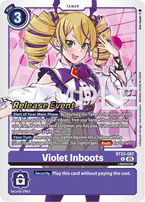 Violet Inboots [BT23-087] [Hackers' Slumber Release Event Cards] | Shuffle n Cut Hobbies & Games