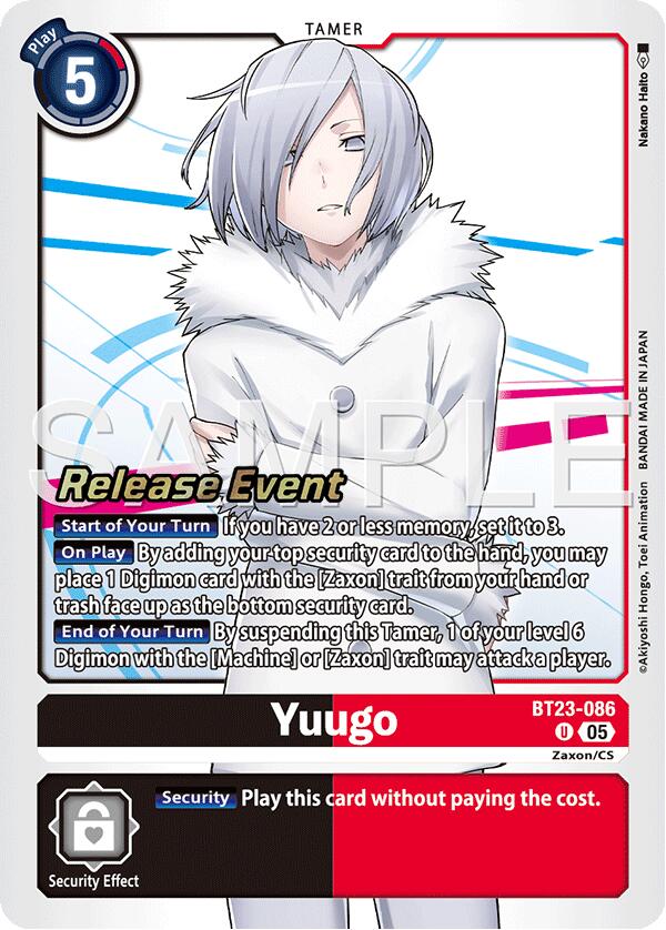 Yuugo [BT23-086] [Hackers' Slumber Release Event Cards] | Shuffle n Cut Hobbies & Games