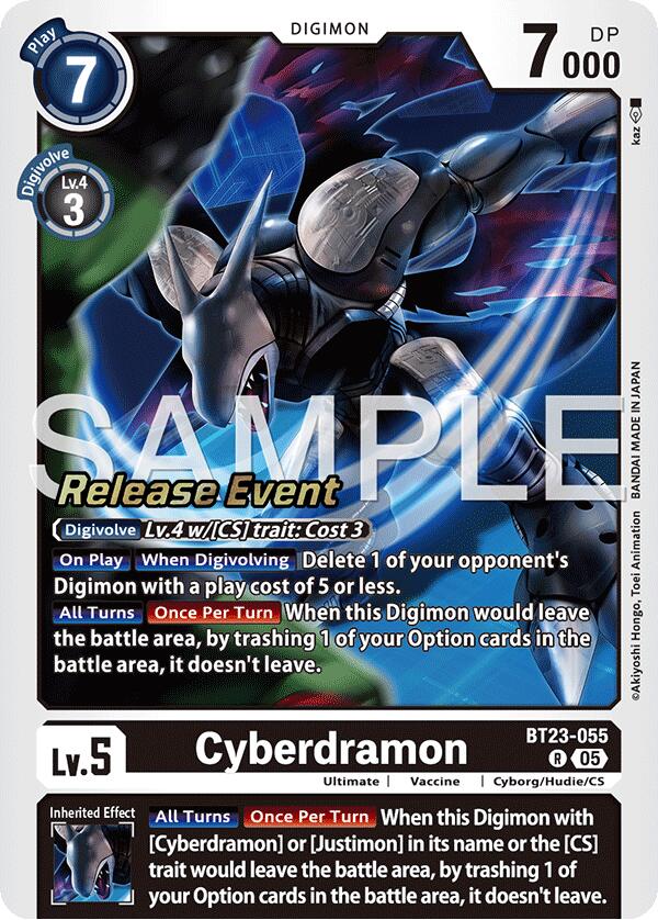 Cyberdramon [BT23-055] [Hackers' Slumber Release Event Cards] | Shuffle n Cut Hobbies & Games