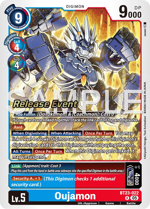 Oujamon [BT23-022] [Hackers' Slumber Release Event Cards] | Shuffle n Cut Hobbies & Games