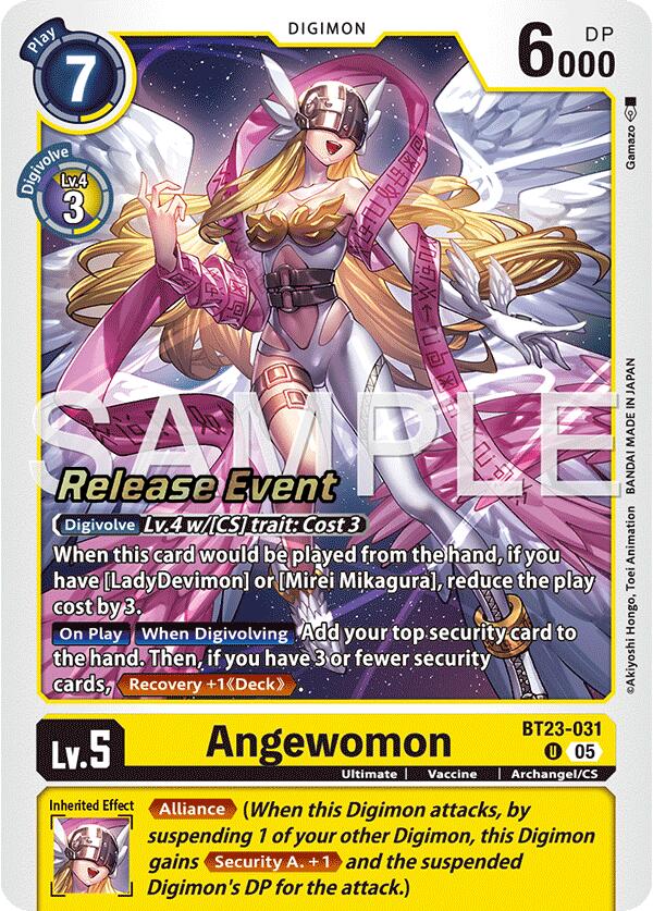 Angewomon [BT23-031] [Hackers' Slumber Release Event Cards] | Shuffle n Cut Hobbies & Games