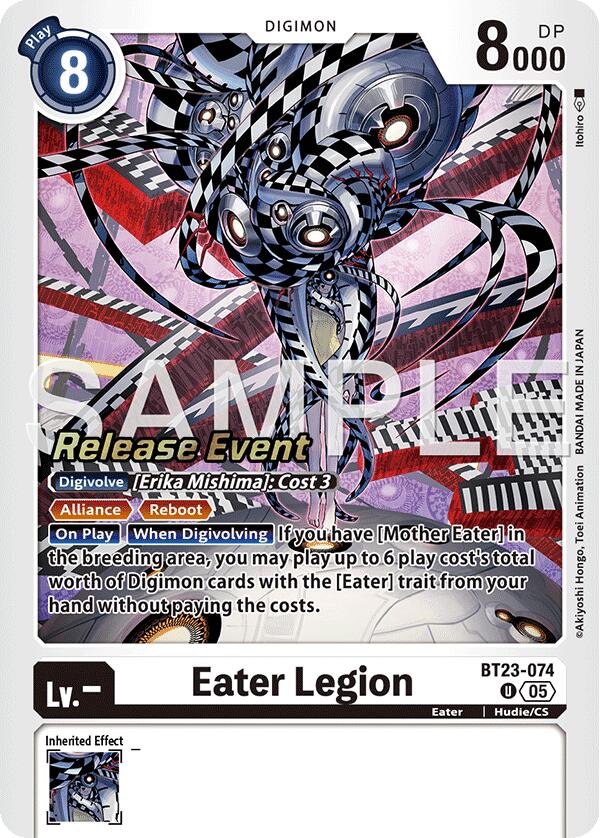 Eater Legion [BT23-074] [Hackers' Slumber Release Event Cards] | Shuffle n Cut Hobbies & Games