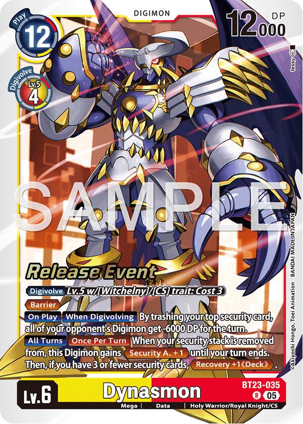 Dynasmon [BT23-035] [Hackers' Slumber Release Event Cards] | Shuffle n Cut Hobbies & Games