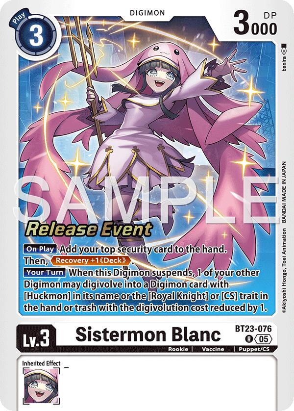 Sistermon Blanc [BT23-076] [Hackers' Slumber Release Event Cards] | Shuffle n Cut Hobbies & Games