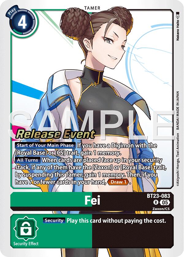 Fei [BT23-083] [Hackers' Slumber Release Event Cards] | Shuffle n Cut Hobbies & Games