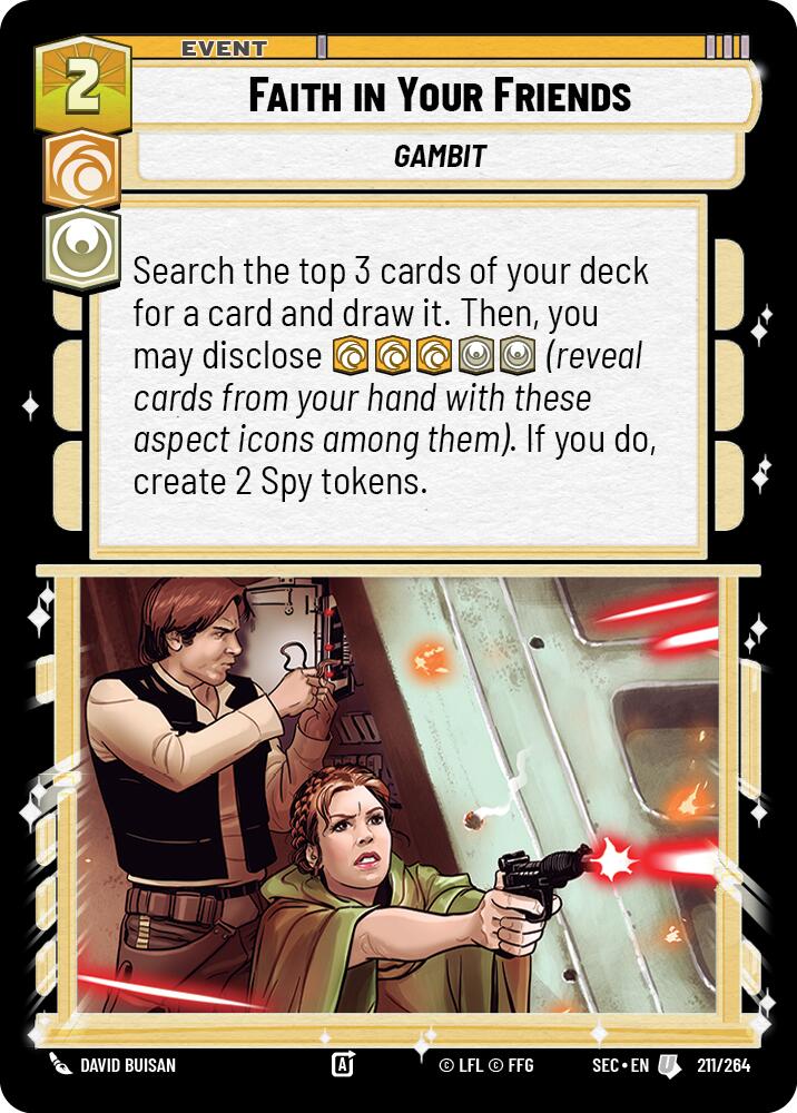 Faith in Your Friends (211/264) (211/264) [Secrets of Power] | Shuffle n Cut Hobbies & Games