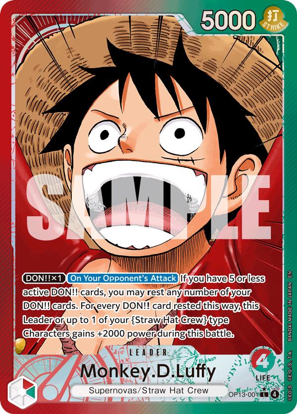 Monkey.D.Luffy (Alternate Art) [Carrying On His Will] | Shuffle n Cut Hobbies & Games