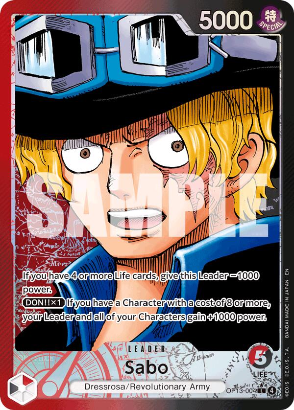 Sabo (Alternate Art) [Carrying On His Will] | Shuffle n Cut Hobbies & Games