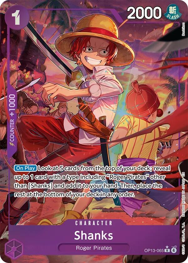 Shanks (Alternate Art) [Carrying On His Will] | Shuffle n Cut Hobbies & Games