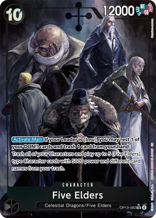 Five Elders (Alternate Art) [Carrying On His Will] | Shuffle n Cut Hobbies & Games